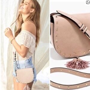 Victorias Secret Crossbody Saddle Bag w/Tassels Brand New Pink